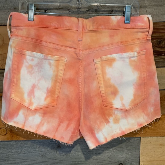 GAP Cheeky Short Orange Tye Dye Size 31 - Picture 7 of 11